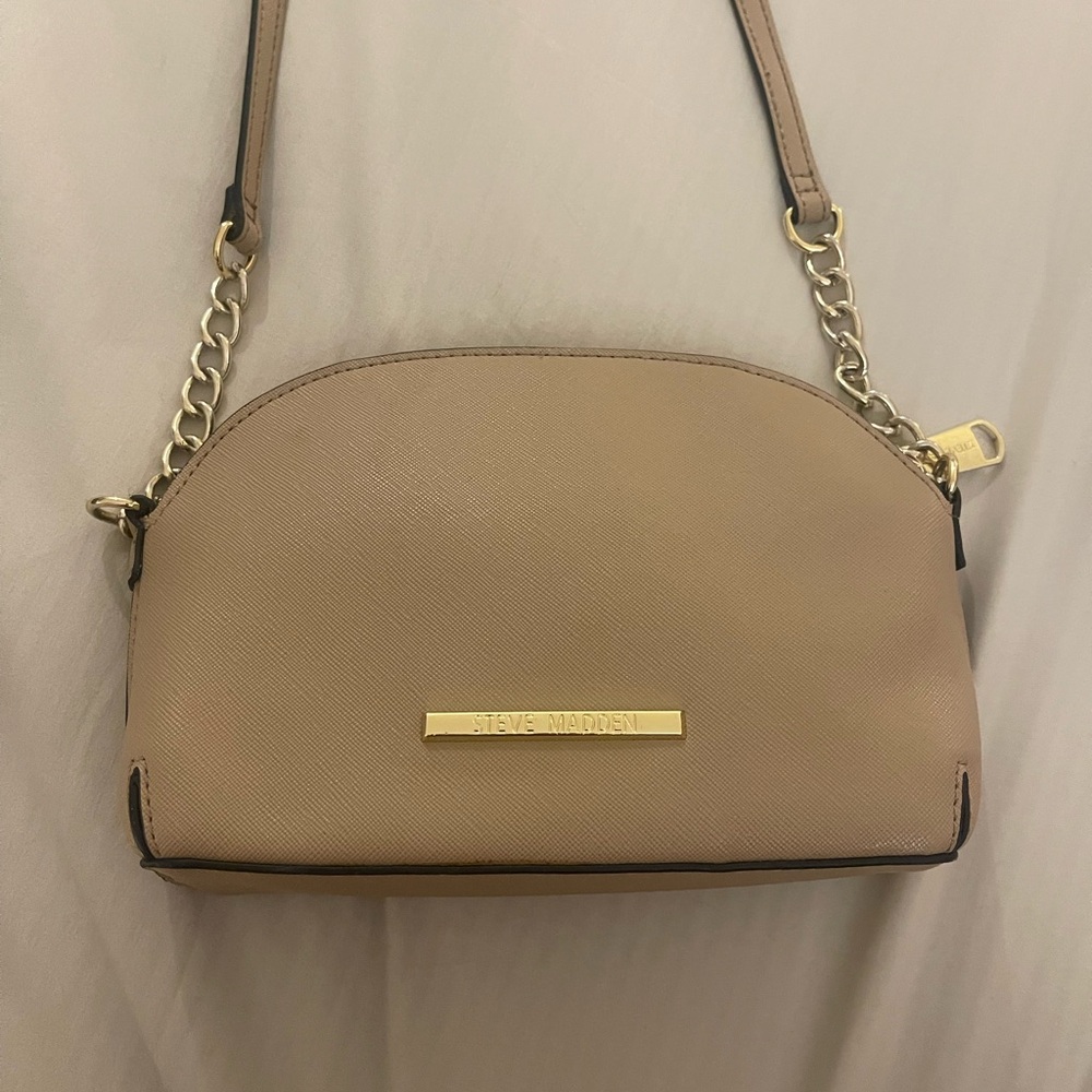 Steve Madden Beige Crossbody Bag